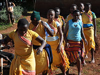 African tradition dance performance